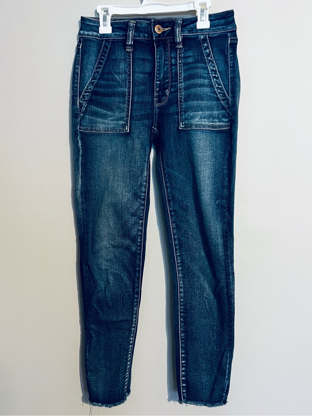 American Eagle Next Level Stretch Skinny Jeans Medium Wash Blue Size 6